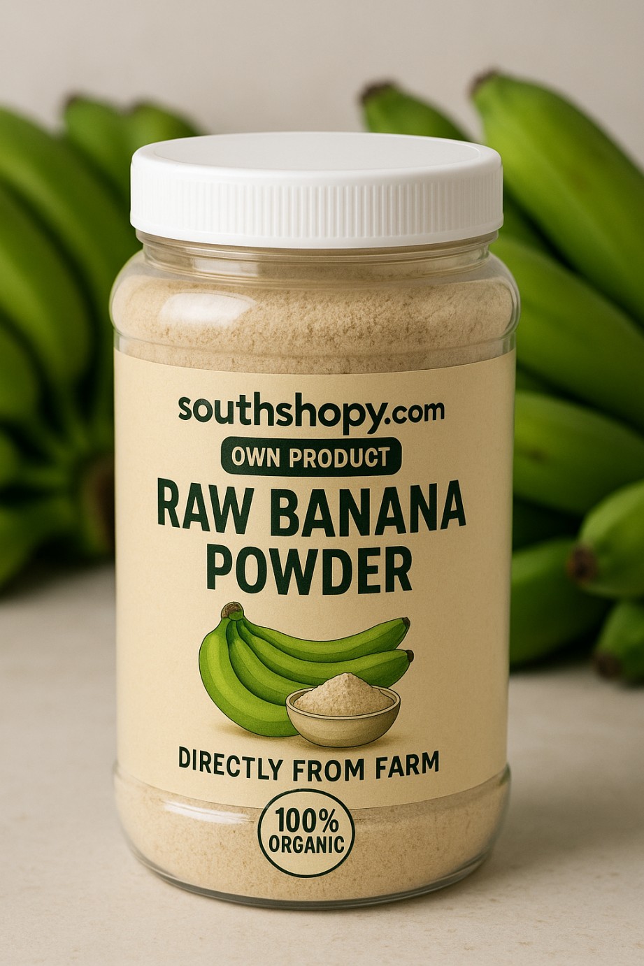 Organic Raw Banana Powder