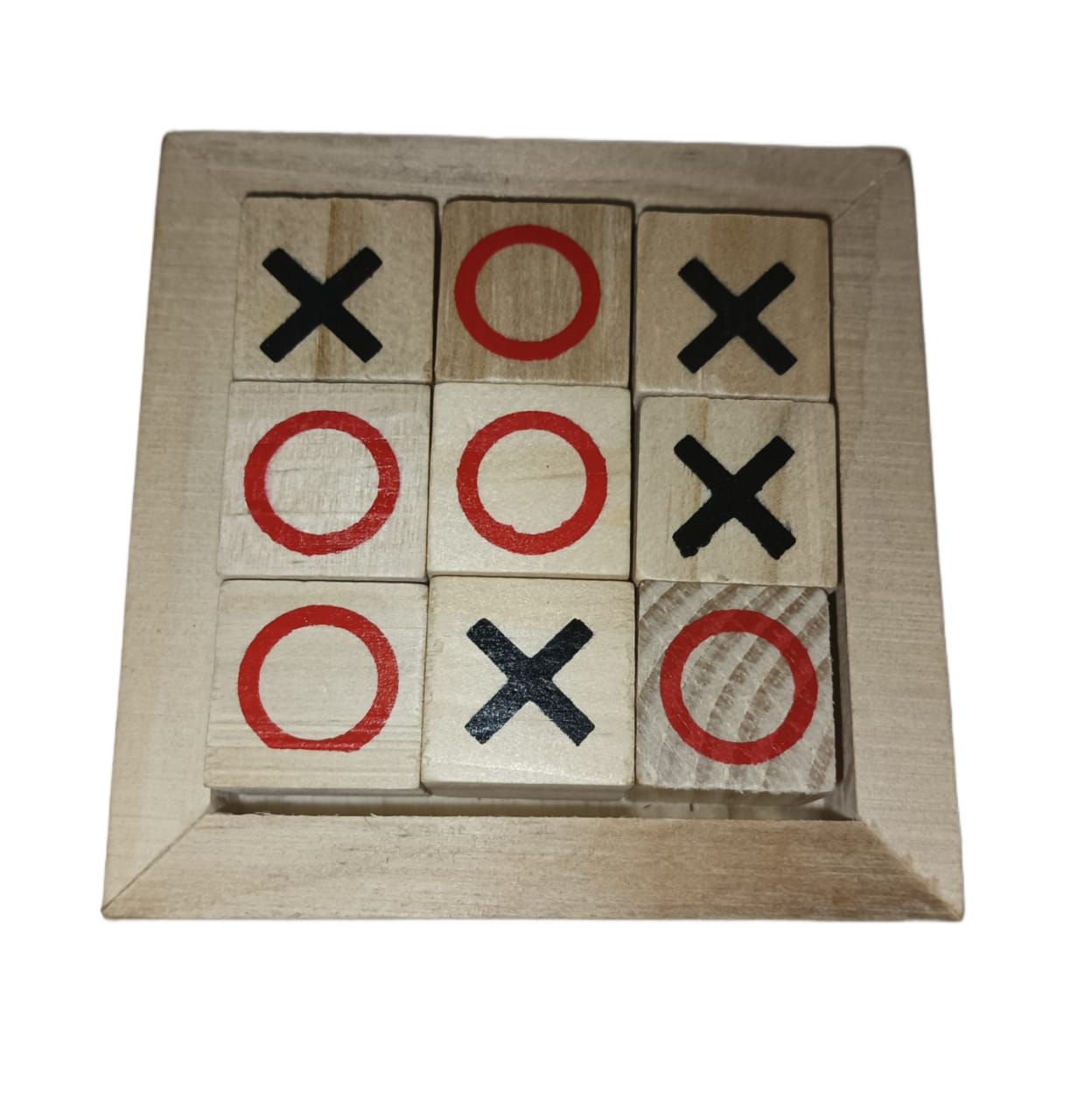 Tic Tac Toe Wooden Game Set | XO Game Box